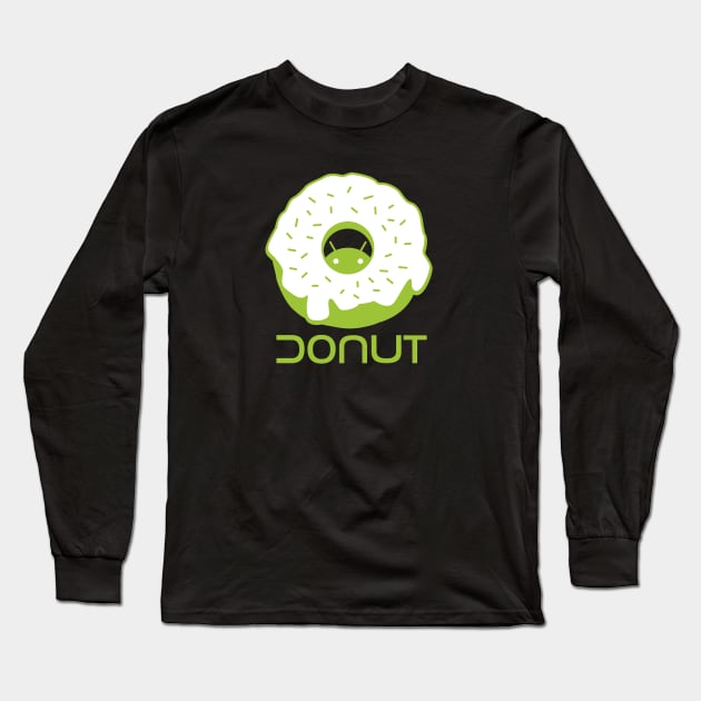 Droid Donut 2 Long Sleeve T-Shirt by hardwear